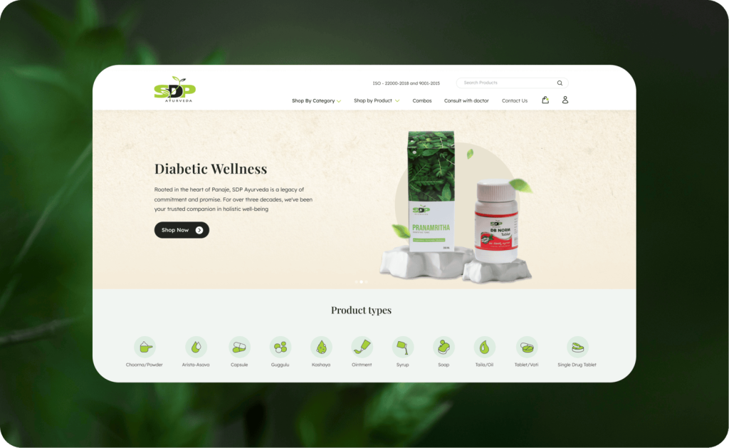 Transforming the Digital Landscape for SDP Ayurveda